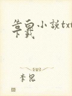 告白小说txt下载