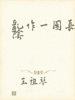 乱作一团长日光阴封面