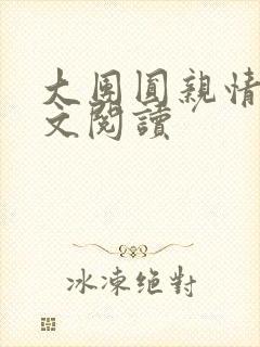 大团圆亲情会全文阅读
