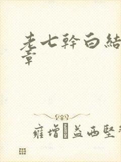 老七干白结33章封面
