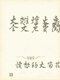 大杂烩火车小说全文免费阅读封面