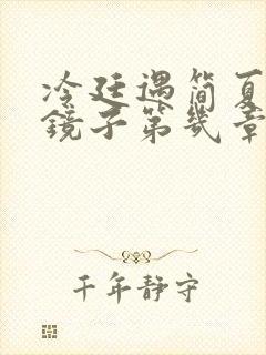 冷廷遇简夏对着镜子第几章封面