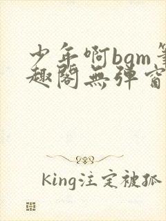 少年啊bgm笔趣阁无弹窗免费
