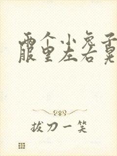 两个小兔子在衣服里左右晃