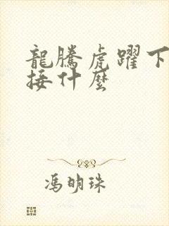 龙腾虎跃下一句接什么封面