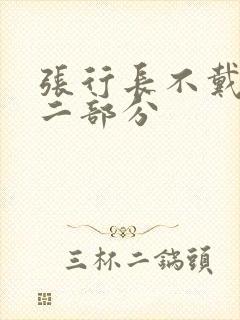 张行长不戴套第二部分封面