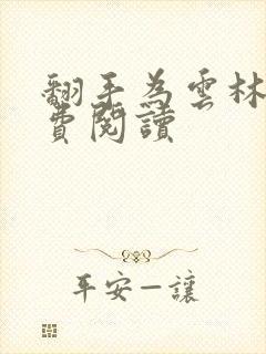 翻手为云林云免费阅读封面
