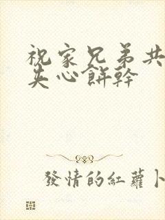 祝家兄弟共享后夹心饼干