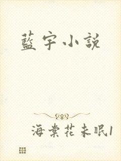 蓝宇小说