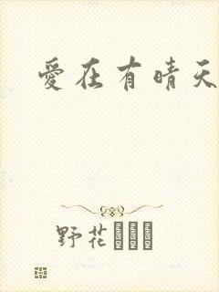 爱在有晴天