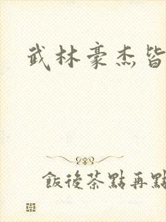 武林豪杰皆我奴