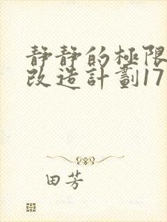 静静的极限自我改造计划17