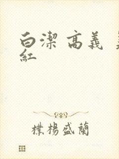 白洁 高义 美红封面