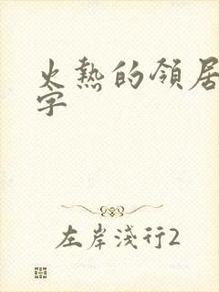 火热的领居中文字封面