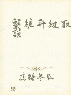 系统升级取液小说