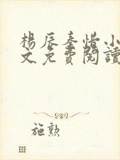 杨辰秦惜小说全文免费阅读完整版封面