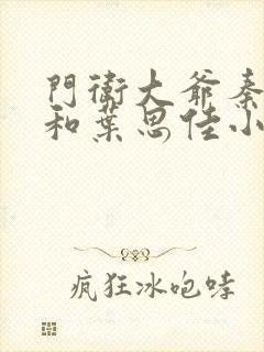 门卫大爷秦一鸣和叶思佳小说封面