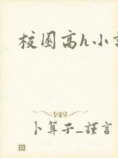 校园高h小说