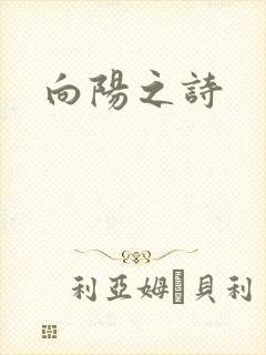 向阳之诗封面