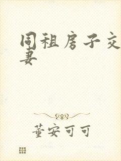 同租房子交换夫妻封面