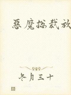 恶魔总裁放了我