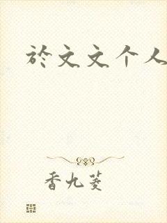 于文文个人简历