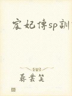 宸妃传sp训诫