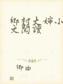 乡村大婶小说全文阅读