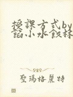 授课方式by肉馅小水饺林清