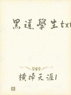 黑道学生txt
