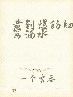 黄到爆的细节描写滴水封面