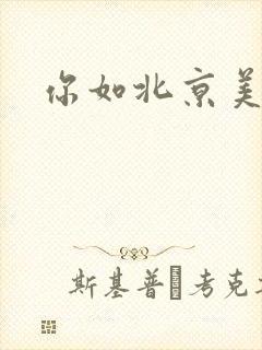 你如北京美丽封面
