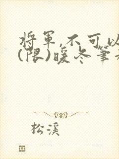 将军,不可以!(限)暖冬笔趣阁免费阅读