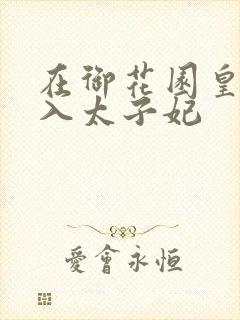 在御花园皇上进入太子妃封面