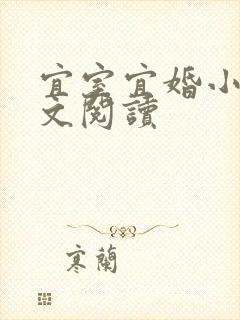 宜室宜婚小说全文阅读封面