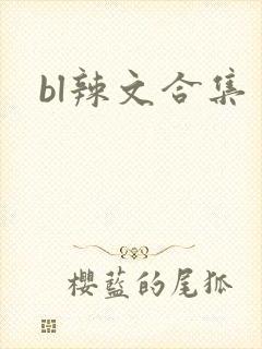 bl辣文合集封面