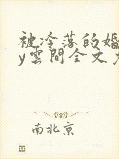 被冷落的婚姻by云间全文免费笔趣阁