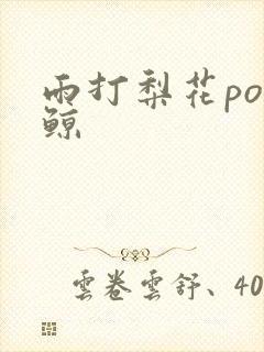 雨打梨花po问鲸