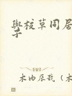 与校草同居的日子