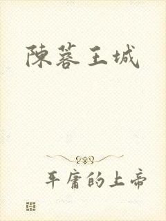 陈蓉王城封面