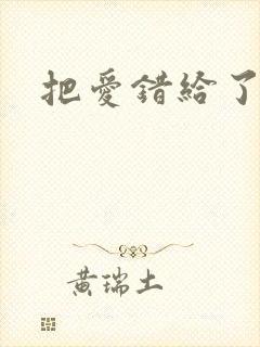 把爱错给了你