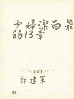 少妇洁白最刺激的13章