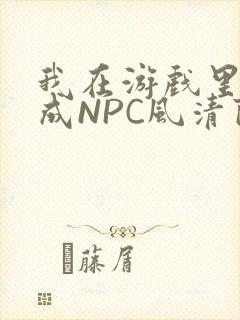 我在游戏里被当成NPC风清陨
