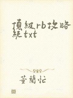 顶级rb攻略系统txt