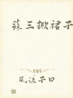 苏三掀裙子