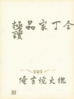 极品家丁全文阅读