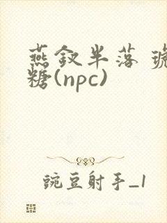 燕钗半落 琥珀糖(npc)