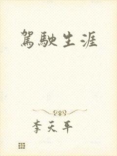 驾驶生涯封面