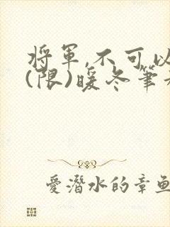 将军,不可以!(限)暖冬笔趣阁免费阅读封面