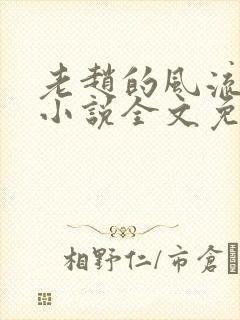 老赵的风流人生小说全文免费阅读